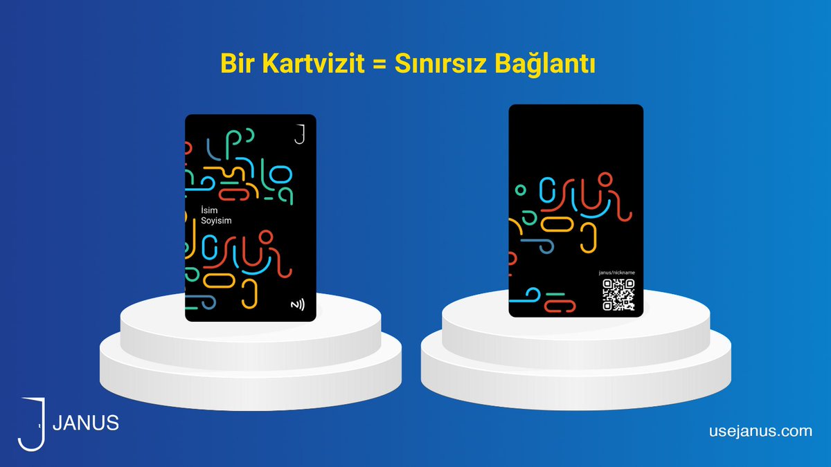 UseJanus's tweet photo. Bir kartvizit = Sınırsız Bağlantı

Janus kart ile hiçbir uygulamaya gerek kalmadan iletişim bilgilerinizi doğrudan bağlantılarınızın telefonlarına aktarın.

Satın almak için linke tıklayabilirsiniz 🙌🏻

https://t.co/qotv7v3CZU 

 #Janus #Networking #Temass��zKartvizit https://t.co/exhF6JAC5h