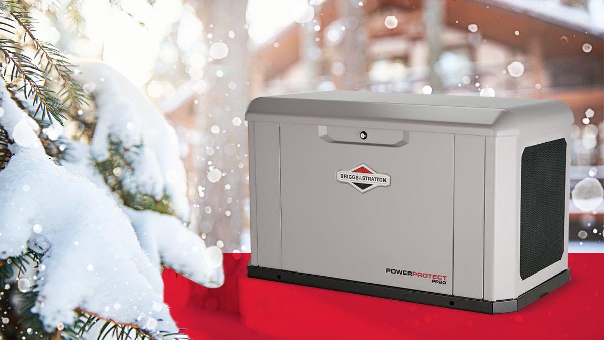BriggsStratton's tweet photo. 🌪️ ⚡The threat of a power outage this year is real. Secure your power independence with one of our #HomeGenerators: https://t.co/DUvGjIoeC4 #BriggsAndStratton https://t.co/aVboqbcjCf