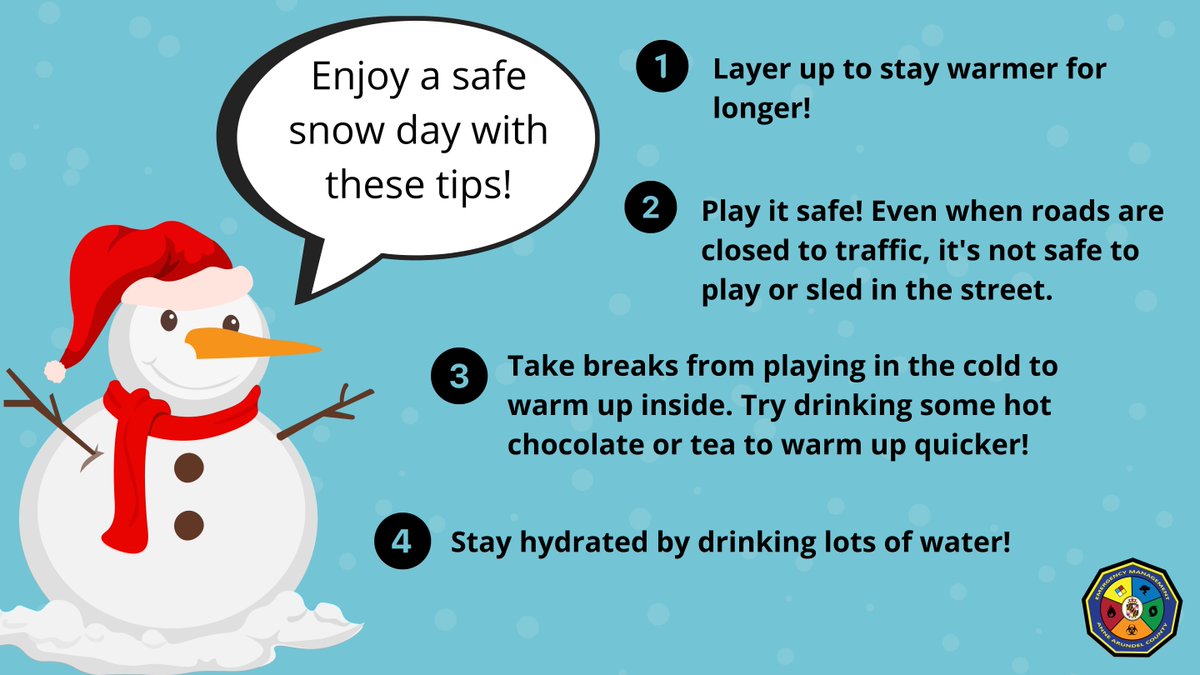 AACO_OEM's tweet photo. We hope you have a fun and safe snow day! You should never play or sled in the street even if the road is closed or blocked due to snow. #SnowDaySafety https://t.co/PM74QdaxrQ