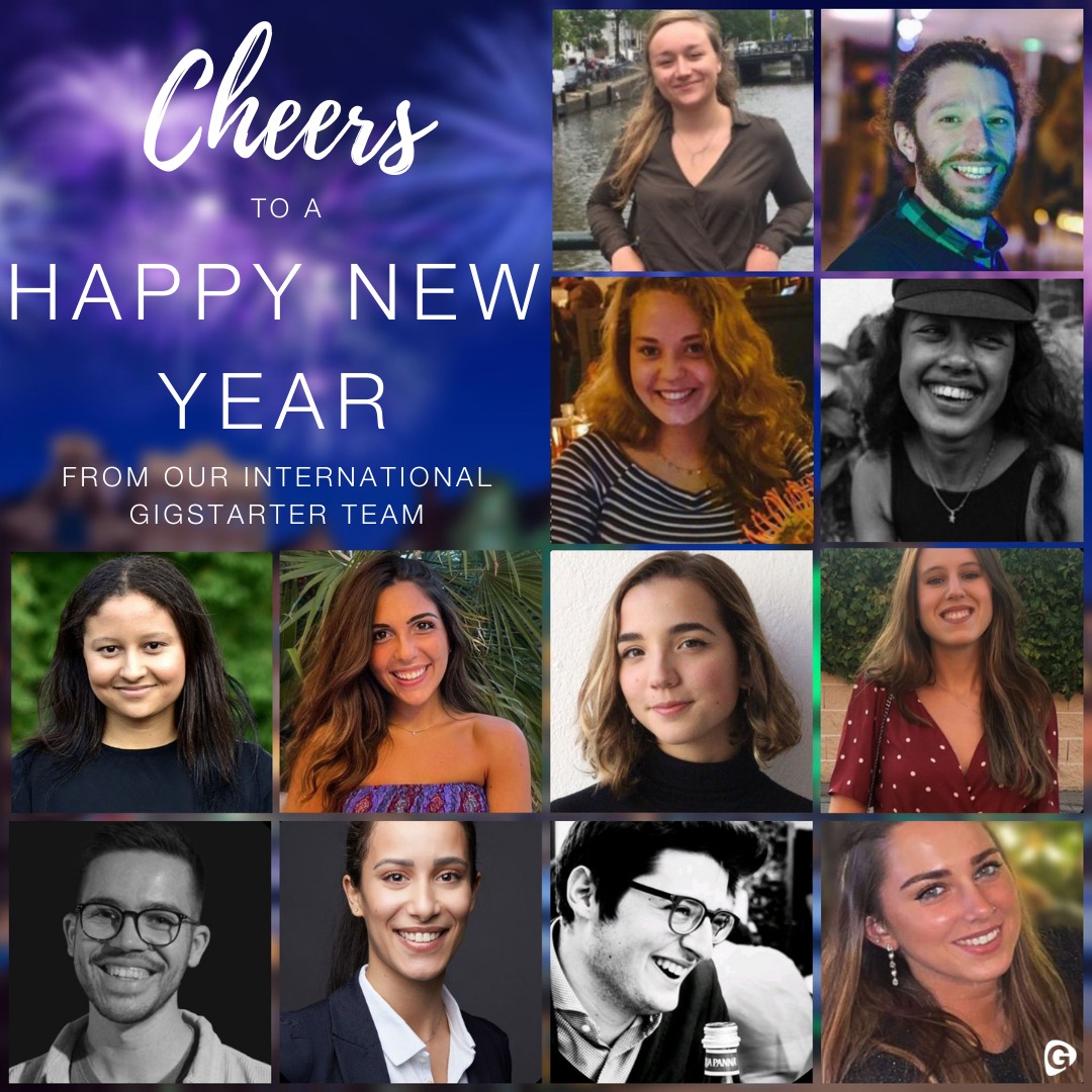 Happy New Year from the #Gigstarter team! 2021 had it's (lock)downs but also ups! Like we reached 10K artists and launched our platform in #Portugal. Thanks to our incredible artists and music enthusiasts who help us catalyse live music being accessible.