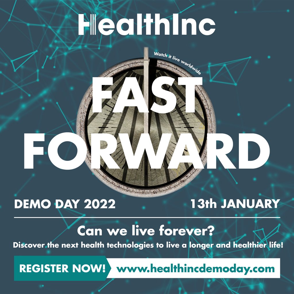 10 DAYS LEFT - HealthInc 2022 Demo Day.

January 13, 2022 at 15.00-17.00 CET. Get your free access to our online event and check out the lineup here: healthincdemoday.com