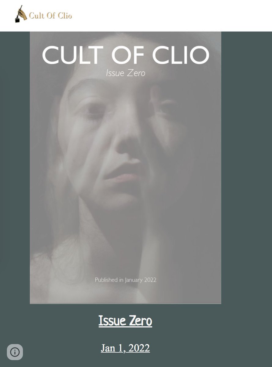 My short story Ghost is now available as part of <a href="/CultofClio/">Cult Of Clio - !SUBS CLOSED!</a>’s first e-zine which dropped yesterday! 

If you haven’t read it already I’d be delighted if you could now, as well as checking out all the other great pieces in the zine!