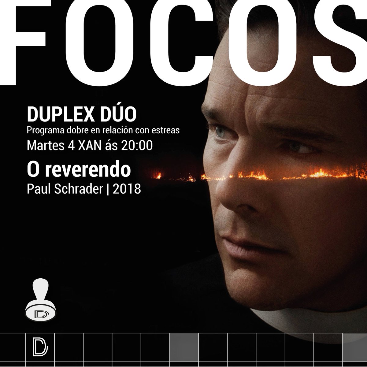 duplex_cinema's tweet image. Non queda nada para a estrea do novo filme de Paul Schrader, O contador de cartas. Pero antes, a sección #DUPLEXDÚO tráenos un dos seus máis destacados traballos, O reverendo. Mañá MARTES pase único. Entradas xa á venda! #paulschrader #firstreformed #ethanhawke #Ferrol