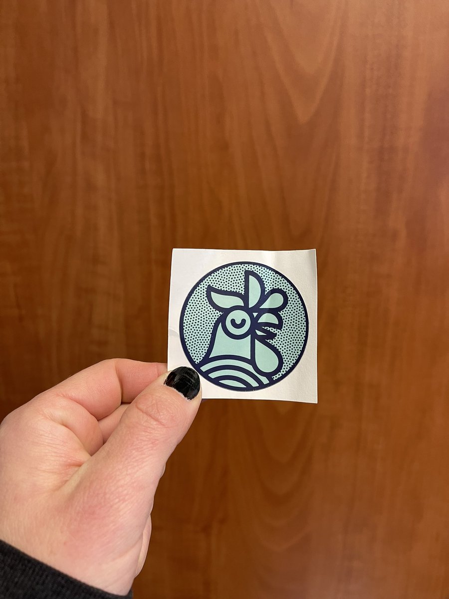 EdytaUX's tweet photo. Always fun finding goodies with no context in the pockets of a winter jacket that hasn’t been worn in a year. If only I knew where this sticker came from, and why I kept it?? https://t.co/3ifFlzn20h