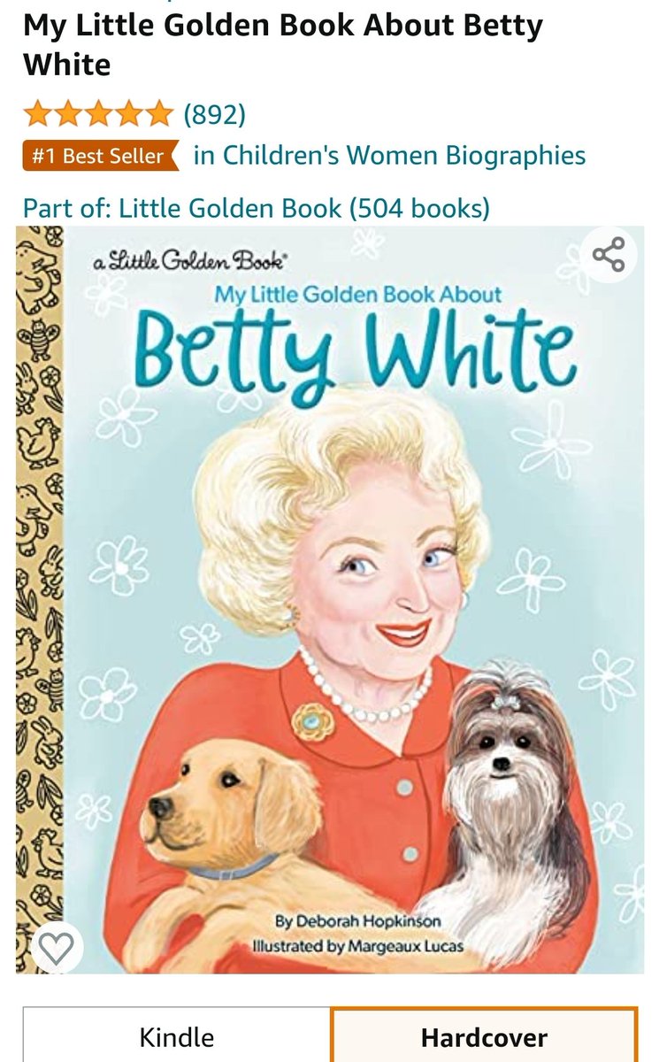Because of course #BettyWhite has a Little Golden Book... #StayGolden #RIPBettyWhite