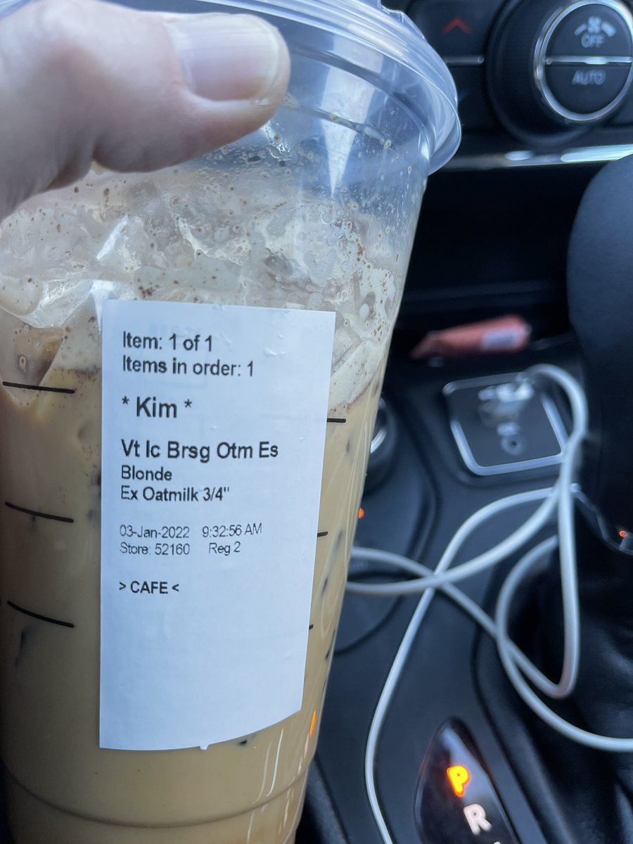 KJLippert's tweet photo. @Starbucks I paid for extra oat milk and this is what I got. And the baristas argued they would have to charge me more. Seriously I spend an embarrassing amount of money at your business. The Galesburg location is the only one I have an issue with. Always. https://t.co/x6xXDWuyh3
