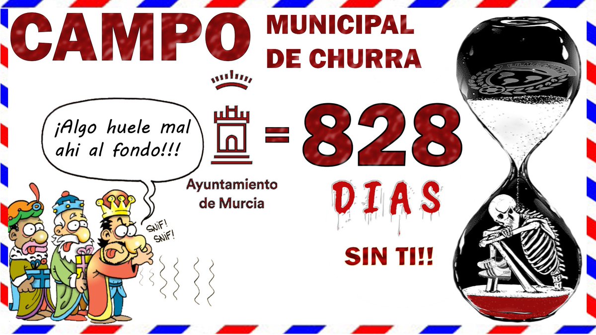"CAMPO PARA TOD@S" Seguimos sumando 🚧🦺👷‍♂️ #Sumaysigue <a href="/VecinosChurra/">Vecinos de Churra</a> <a href="/laverdad_es/">laverdad_es</a> <a href="/La7_tv/">La 7ª diferencia</a> <a href="/diariolaopinion/">La Opinión de Murcia</a> <a href="/AytoMurcia/">Ayuntamiento de Murcia</a> <a href="/PSOE_RM/">PSRM - PSOE Región de Murcia</a> <a href="/Cs_Murcia/">CS Murcia</a> <a href="/PopularesMurcia/">Partido Popular de Murcia</a> <a href="/edmfchurra/">E.D.M.F. Churra</a> 828 Días sin ti 😤”Esperando a los Reyes Magos” (Inauguración si/no/enero/febrero/marzo) ¿Cuando? 💚👷🦺🚧
