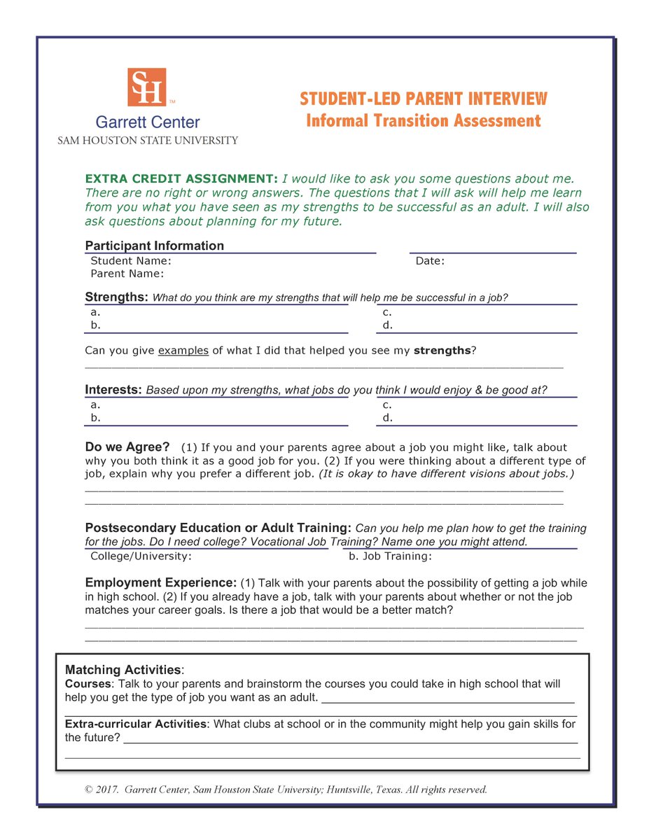 DETransitionCNF's tweet photo. Just 👀at the @OhioEngage Family Engagement Brief again. Made us think of @shsu @GarrettCenter Student-Led Parent Interview 👇. This tool can get aunts, uncles, neighbors, church friends, etc. involved too! #untappedresources @parentcenterhub  @JSIiams @LiveADHDFree @LisaMatto https://t.co/L1YiosBwu6