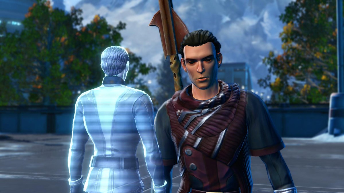 phyreblade's tweet photo. Made it to Alderaan -- yes! Hello, my glorious Buggy Boy! And buh bye, Harpy!

#SWTOR #FavoriteCompanions #VectorHyllus @SWTOR https://t.co/OoVPFVDCt9