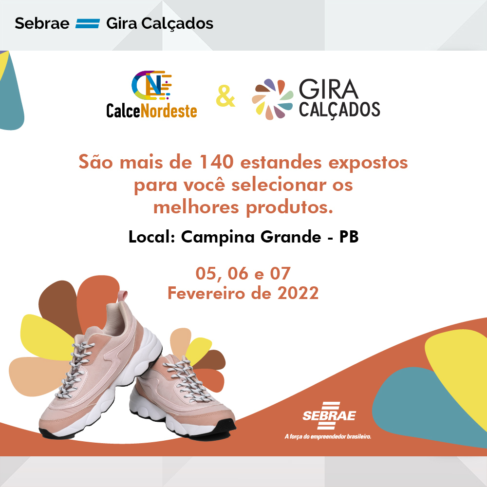 Brawl Andes propeller Sebrae Paraíba on Twitter: "O Gira Calçados deste ano está em parceria com a Calce Nordeste para entregar o melhor em serviços, produtos e materiais para construção de calçados. O evento acontece Brawl Andes propeller Sebrae Paraíba on Twitter: "O Gira Calçados deste ano está em parceria com a Calce Nordeste para entregar o melhor em serviços, produtos e materiais para construção de calçados. O evento acontece