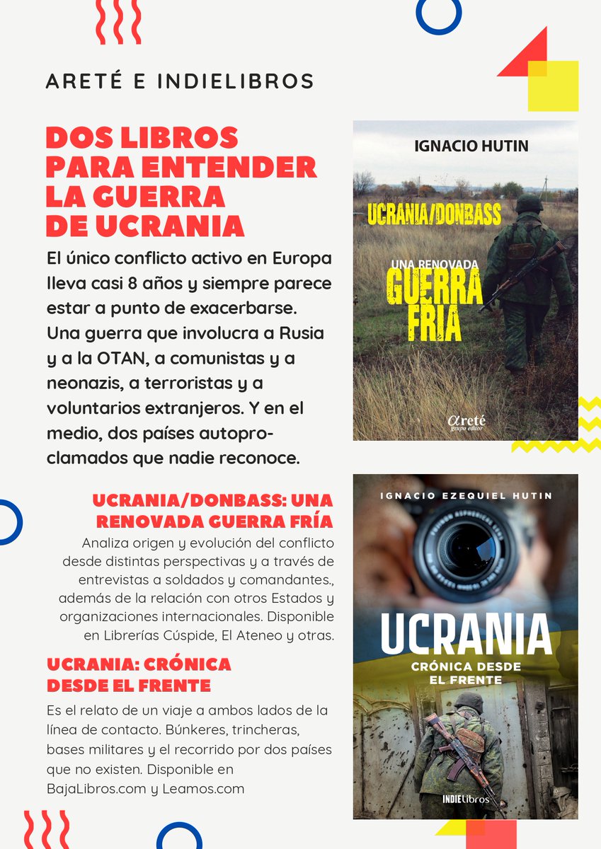 iehutin's tweet photo. A 8 años del inicio de la guerra en #Donbass / #Ucrania, 2 libros para entender el conflicto, los primeros publicados en América Latina sobre el tema y los más actualizados en castellano.

Análisis e historia, crónica e investigación. Y, sobre todo, mucho trabajo.

Que les gusten https://t.co/sutQSu4tWr
