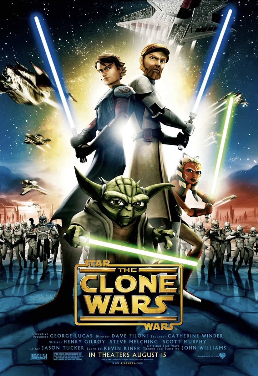 PikeCapt's tweet photo. NowWatching - STAR WARS : The Clone Wars Movie #StarWars #CloneWars https://t.co/48vxRWrhqE