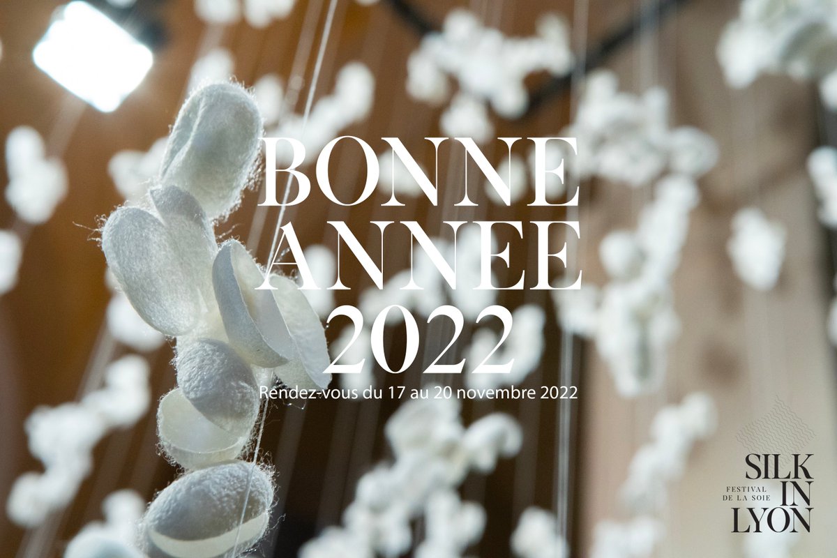 L'équipe Silk in Lyon vous souhaite ses meilleurs voeux et une bonne année 2022 ! ✨

Crédit photo: Pierre-Aymeric Dillies
Exposition : Ondée par Karine Proriol 

#silkinlyon #soie #festivaldelasoie #bonneannee2022 #lyon