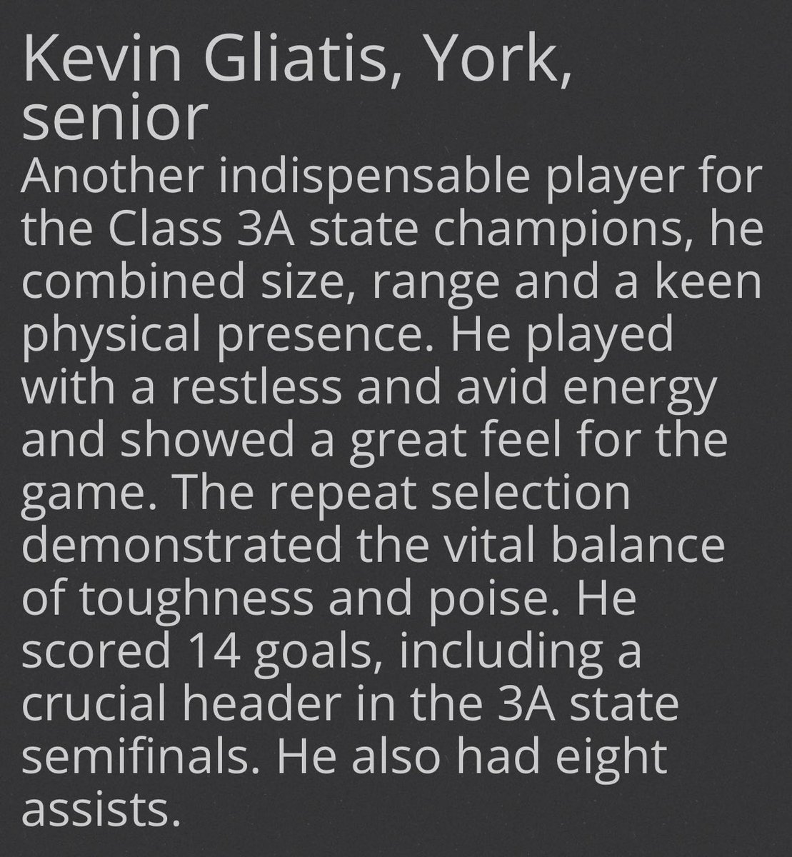 YorkHSFC's tweet photo. Congratulations to these seniors on being named All State! 👏🏅💪 

Kevin Gliatis @BrendanHaran1 @SamMusial @Ricky07913373 

@YorkAthletics @YorkD205 @jstopka06 @ElmhurstD205 @shahebags https://t.co/KZjh1FKpaG