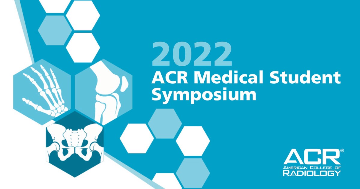 ArjunAhuja01's tweet photo. 🚨 Attention Medical Students Interested in Radiology 🚨 Have an interesting #radiology case related to COVID-19? Sign up for the ACR Medical Student Symposium taking place on 1/22/22 and submit your case to the Case Competition! The deadline to submit is January 5th at 11:59 pm! https://t.co/JPvUFhbIxK