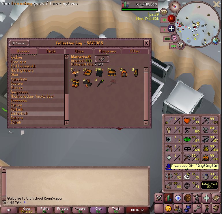 YanOSRS's tweet photo. 200m firemaking :) https://t.co/9uiWSA8NCO
