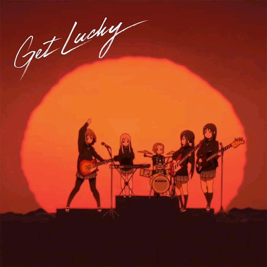 Single: Daft PunK-On - Get Lucky (2013)
Characters: Yui, Mio, Ritsu, Tsumugi &amp; Azusa