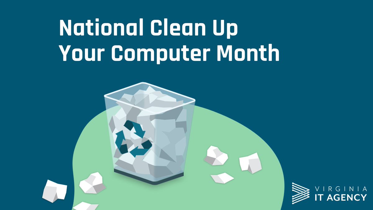 VITAagency's tweet photo. Out with the old and in with the new!
#DYK that January is National Clean Up Your Computer Month?
Itโs a great time to:
๐ป Back up your computer
๐๏ธ Delete what you donโt need
โป๏ธ Empty your recycling bin
#Cleanupyourcomputermonth #VITAConnects https://t.co/XVQeDhmqbf