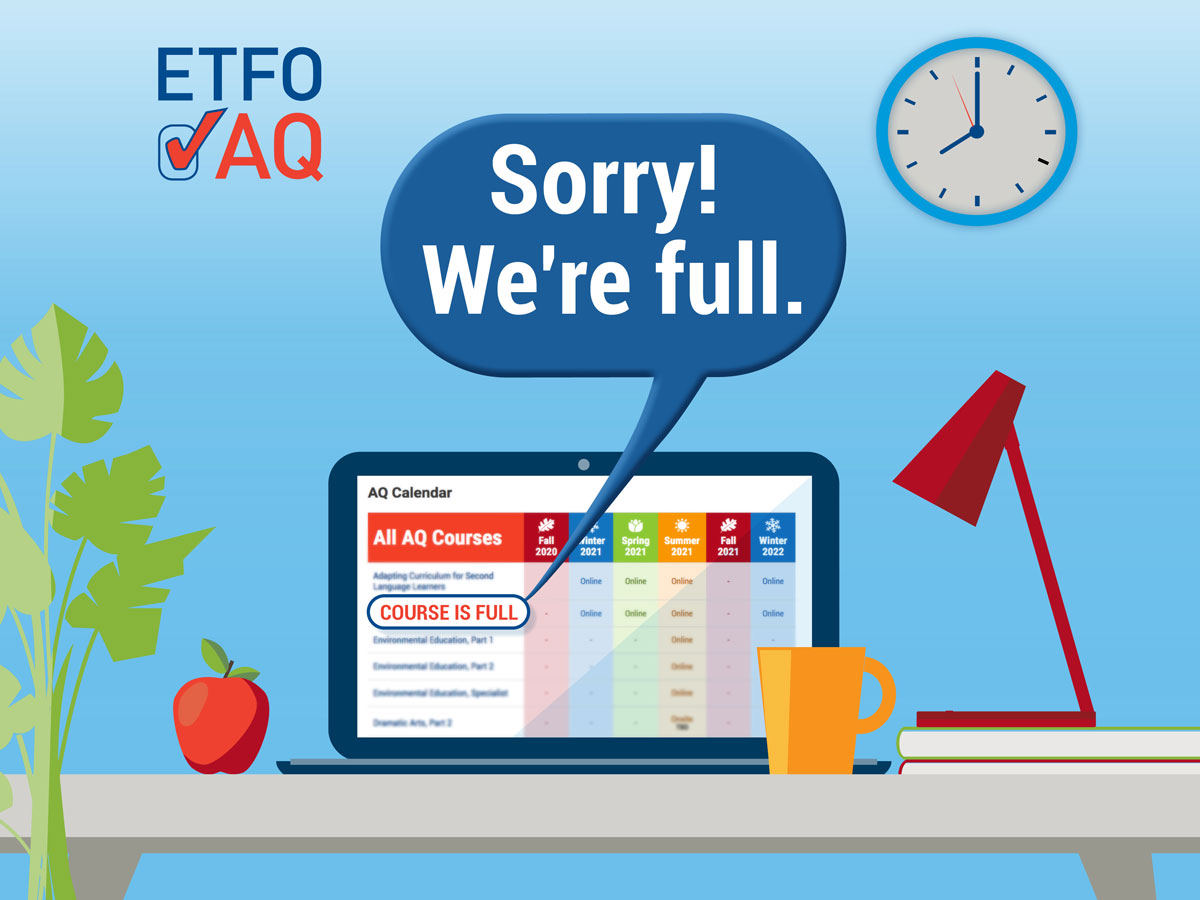 etfoaq's tweet photo. Student Assessment and Evaluation #additionalqualificationcourse is now full. Please click on the interested button and you will be notified when Spring Registration opens.
#ETFOAQ #onted @ETFOeducators #lifelonglearning https://t.co/pYLUtmjsqL