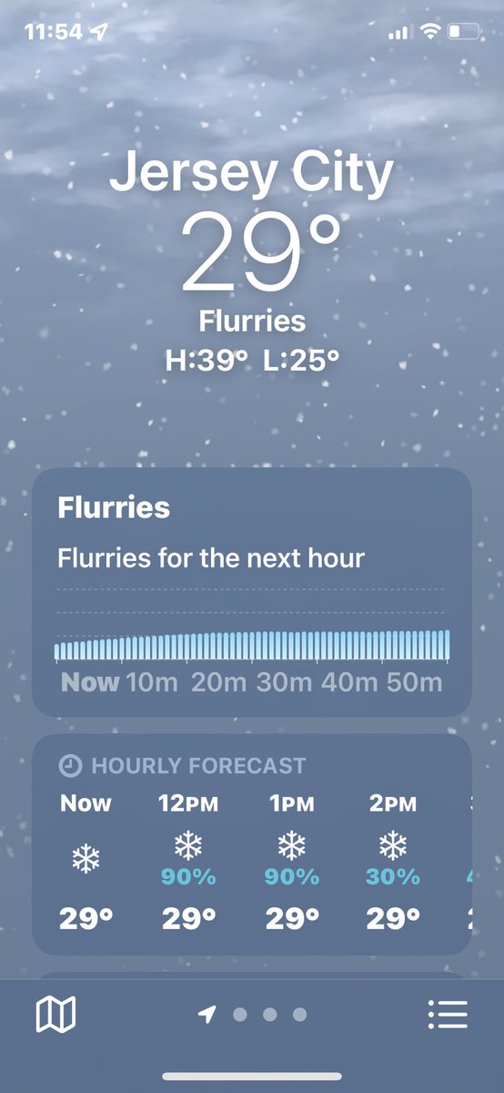 does anyone see snow?