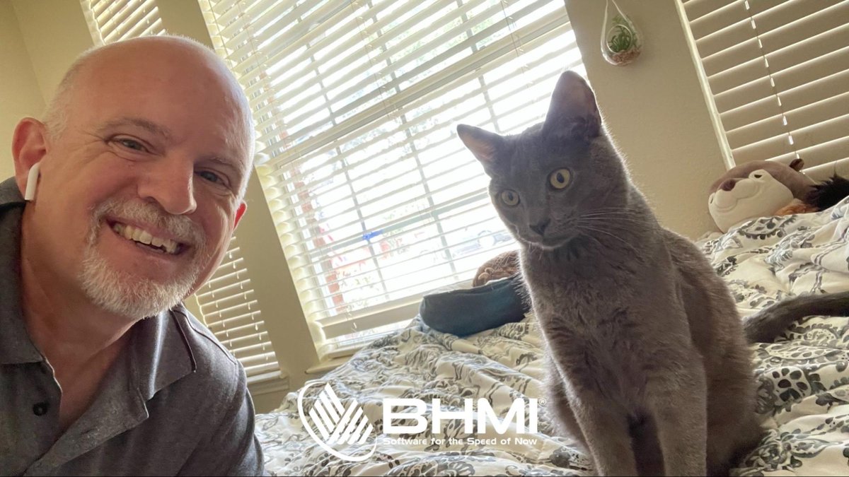 bhmisoftware's tweet photo. #MeetUsMonday
Meet Craig and his kitty, Rey! We cannot get enough of those beautiful eyes. Say hi to them in the comments!

#fintech #BHMI #companyculture https://t.co/mIlzglRhLs