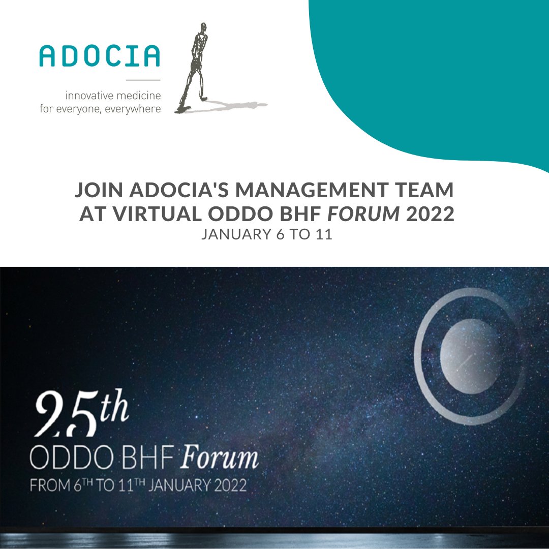 Adocia Biotech (@adocia_biotech) on Twitter photo Come and meet virtually <a href="/Adocia_Biotech/">Adocia Biotech</a> 's management team at ODDO BHF Forum from January 6 to 11, 2022.
#ODDOBHFLive #investors #invest
conferences.oddo-bhf.com/index.aspx Come and meet virtually <a href="/Adocia_Biotech/">Adocia Biotech</a> 's management team at ODDO BHF Forum from January 6 to 11, 2022.
#ODDOBHFLive #investors #invest
conferences.oddo-bhf.com/index.aspx
