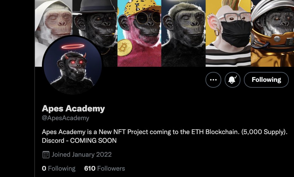 notkreme's tweet photo. @ApesAcademy still waiting on mine 💪 https://t.co/GIxe3iiqMp