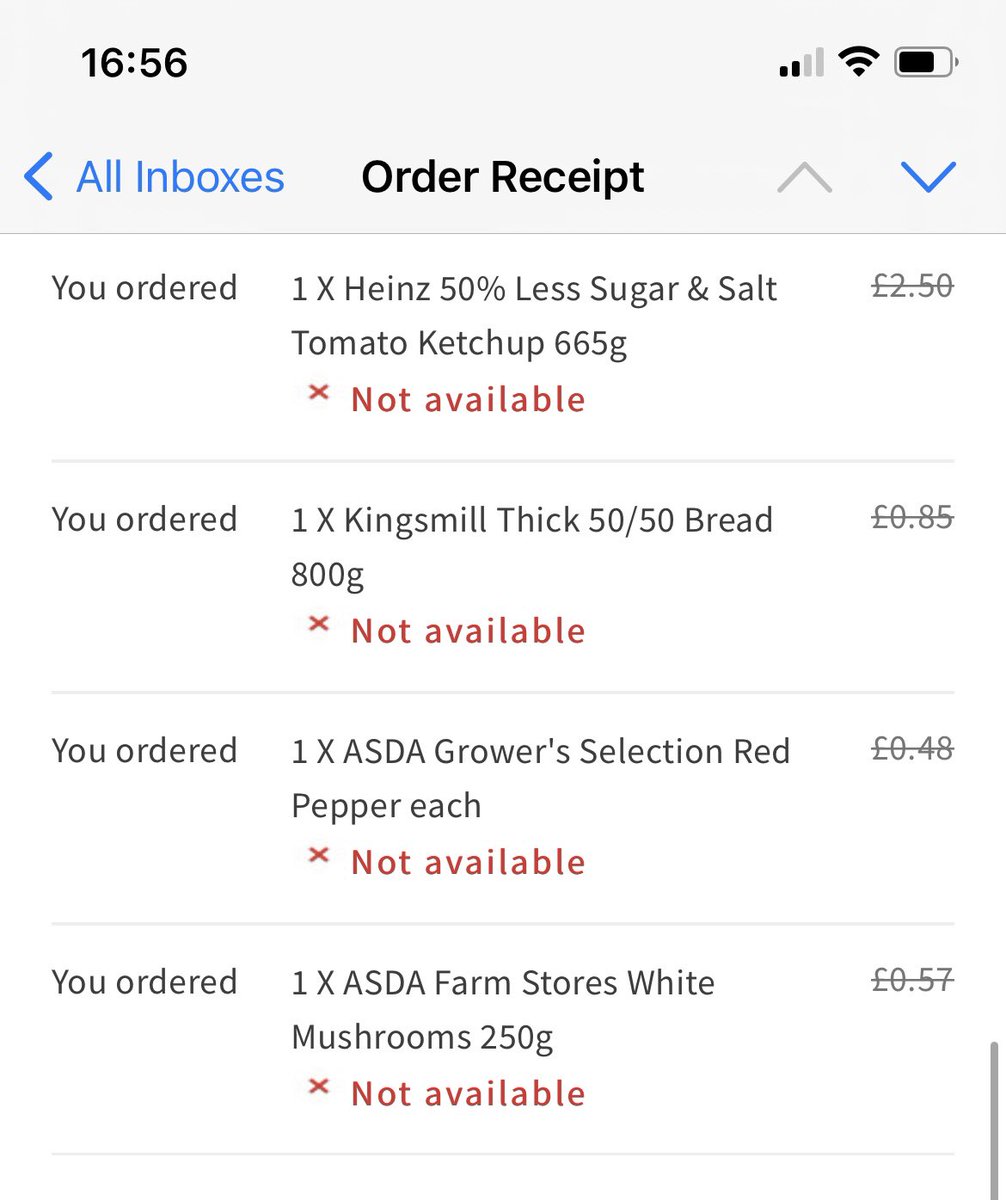 amyreilly55's tweet photo. @asda @AsdaServiceTeam I find it very hard to believe that you are out of ketchup, bread, mushrooms and peppers. 2 people in self-isolation now without bread for a week. Called customer services who said nothing can be done. https://t.co/zFpphDdJgq