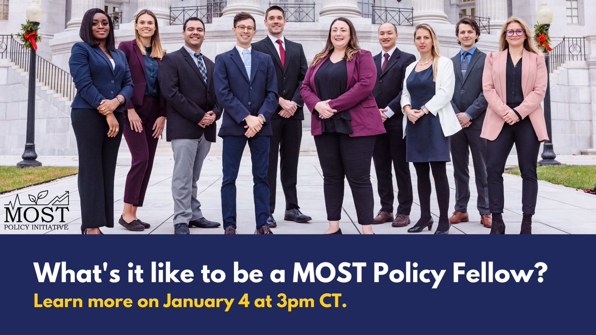 MOSTSciPol's tweet photo. Join us TOMORROW at 3pm CT to hear from MOST Policy Fellows about their experiences connecting science to state policy in Missouri.

Register today! https://t.co/e5wklgQRxE https://t.co/DwDU5q1YHW
