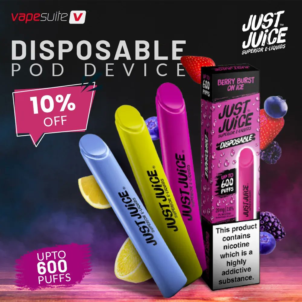 vapesuiteuk's tweet photo. Flat 10% off on Juice Bar Disposable Pod by Just Juice 🥳

https://t.co/5Qno37Gh5m

#vapelife #vapesuite #disposablepod https://t.co/YhPWIgBDMD