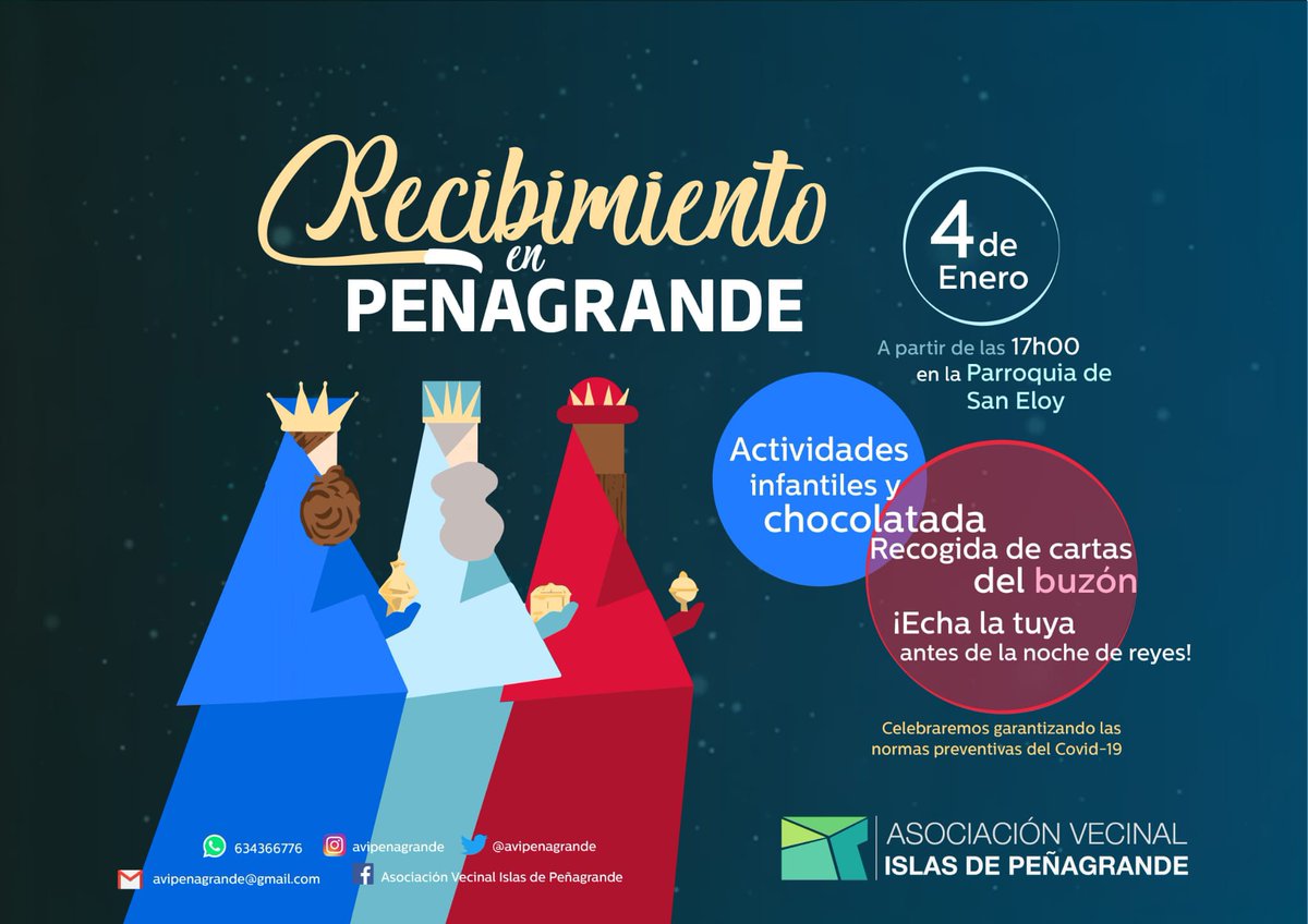 👑 El 4 de enero, sus majestades llegarán al barrio y lo harán con un recibimiento especial que incluye chocolatada☕ y actividades infantiles para los más pequeños.
¡Os esperamos a partir de las  17:00h en la Parroquia de San Eloy! (Pl. Dr. Barraquer cerca del 🚇Av. Ilustración)