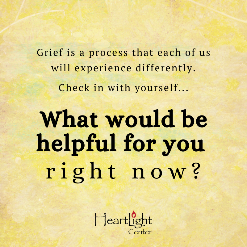 HeartLightCente's tweet photo. Grief is unique for each individual, and what we need to take care is going to vary. Take a moment to check in with yourself.
#HeartLightCenter #Grief #GriefSupport #Loss #Family #InLovingMemory #ThisIsGrief #SupportGroup #GriefJourney #SelfCare #TellYourStory #MentalHealth https://t.co/7aDWUkZbOX