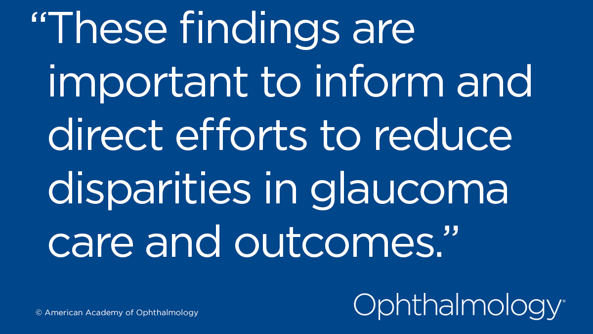 AAOjournal's tweet photo. In a study examining 5815 US adults with self-reported #glaucoma, non-Hispanic Black adults with glaucoma were significantly less likely to see an #ophthalmologist or #optometrist for glaucoma care, which may contribute to worse vision outcomes https://t.co/BqHiFZkUrU https://t.co/qamEe9cy5X