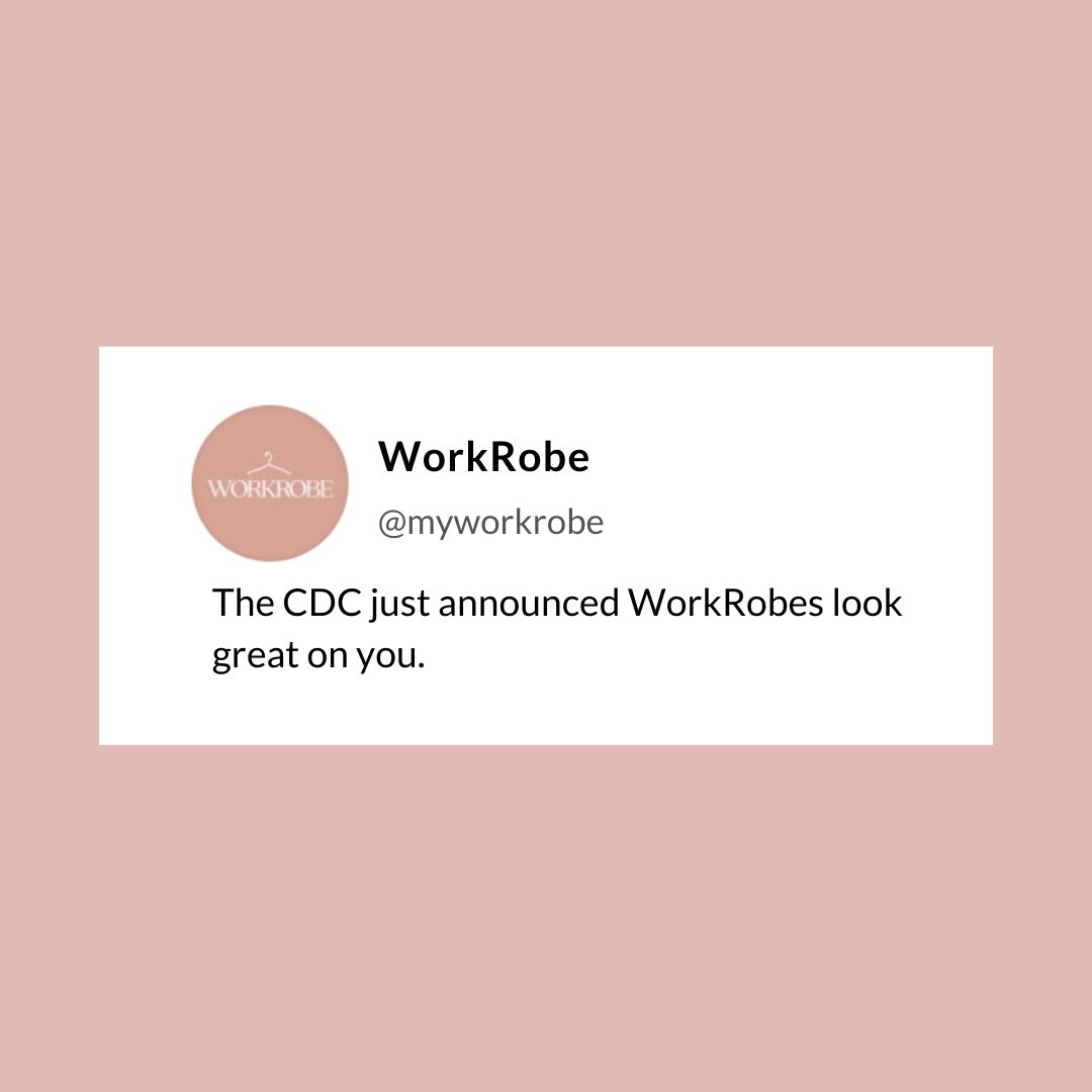 myworkrobe's tweet photo. The CDC is recommending that everyone #WorkFromRobe all 2022!๐โโ๏ธ
https://t.co/nuwumqf1Kp https://t.co/nwTocQkeaa