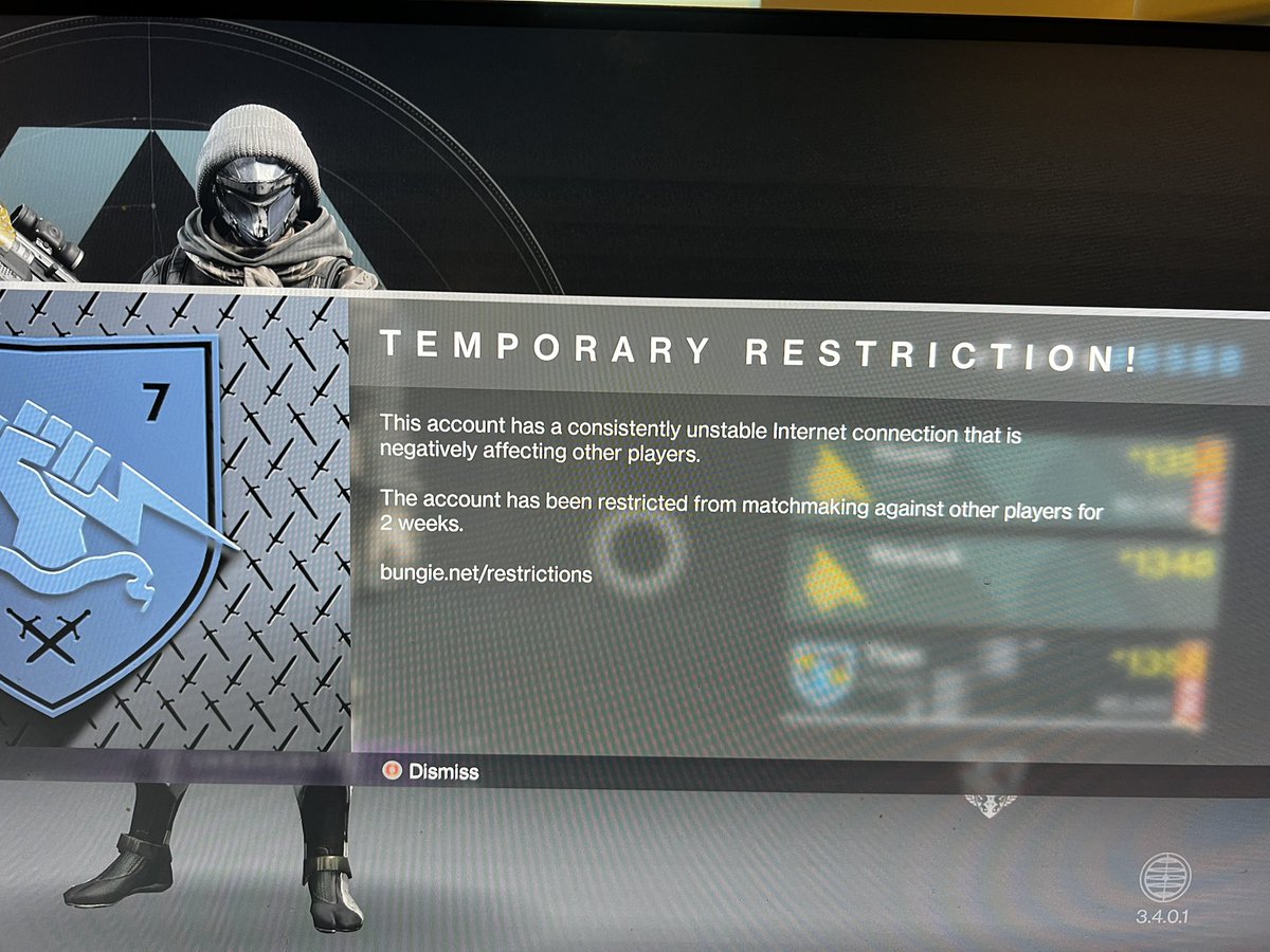 The last suspension had a real knock on my streaming, and barely made me want to stream as I was worrying about being suspended every time I played despite having 0 connection issues. But this second time round I’m not sure if I’m going to return to streaming destiny <a href="/Cozmo23/">Cozmo</a>