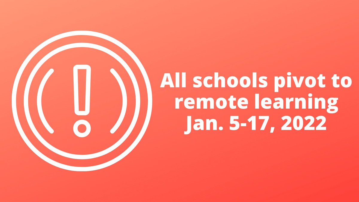 LimestoneDSB's tweet photo. Today, the Ontario government announced that all schools will move to remote learning from January 5 to 17, 2022. We know families have many questions and we will share more details soon. Link to today's announcement  https://t.co/YKg3xjq5gu https://t.co/MdQFfDnidw