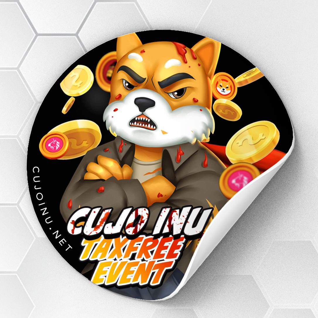 CujoInuToken's tweet photo. TAX FREE WVENT NOW LOVE FOR THE NEXT 2 HOURS!
💥Starting at 12PM EST, running until 2PM EST💥

💸NO Buy Tax💸
💰15% Sell Tax ALL to LP💰

This is the time to get $CUJO on a discount before staking goes live tomorrow! #CUJO #CUJOSWAP #CUJOCOMMUNITY #CujoTakeover https://t.co/sAH5hNeTZR