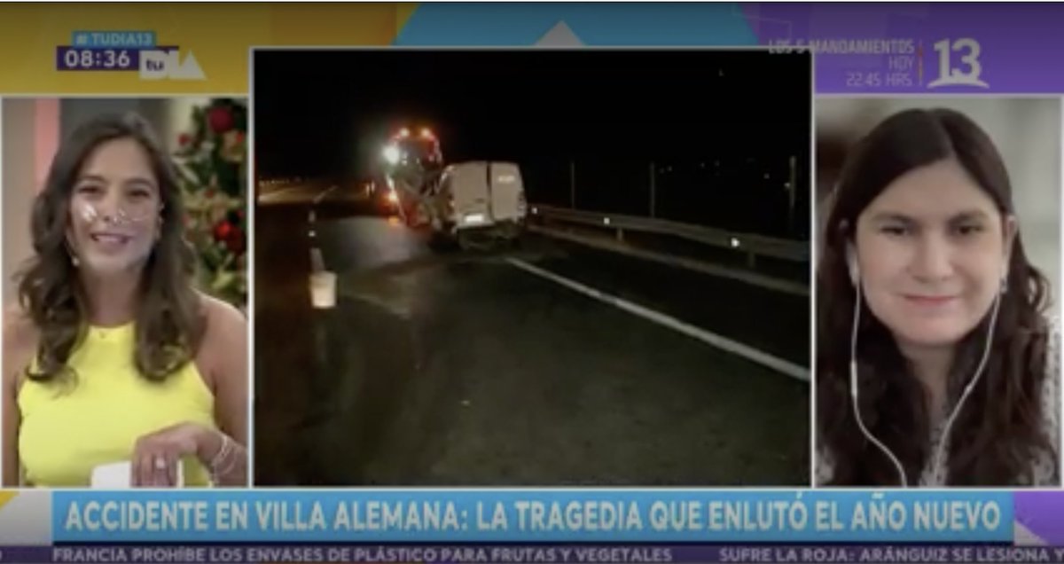Revisa la entrevista que realizó hoy Carolina Figueroa <a href="/carocernaf/">Carolina Figueroa</a> en el matinal <a href="/tudia_13/">#TuDia13</a>, sobre el Siniestro Vial ocurrido en Villa Alemana, y que dejó a dos menores y dos adultos fallecidos.
13.cl/programas/tu-d…
