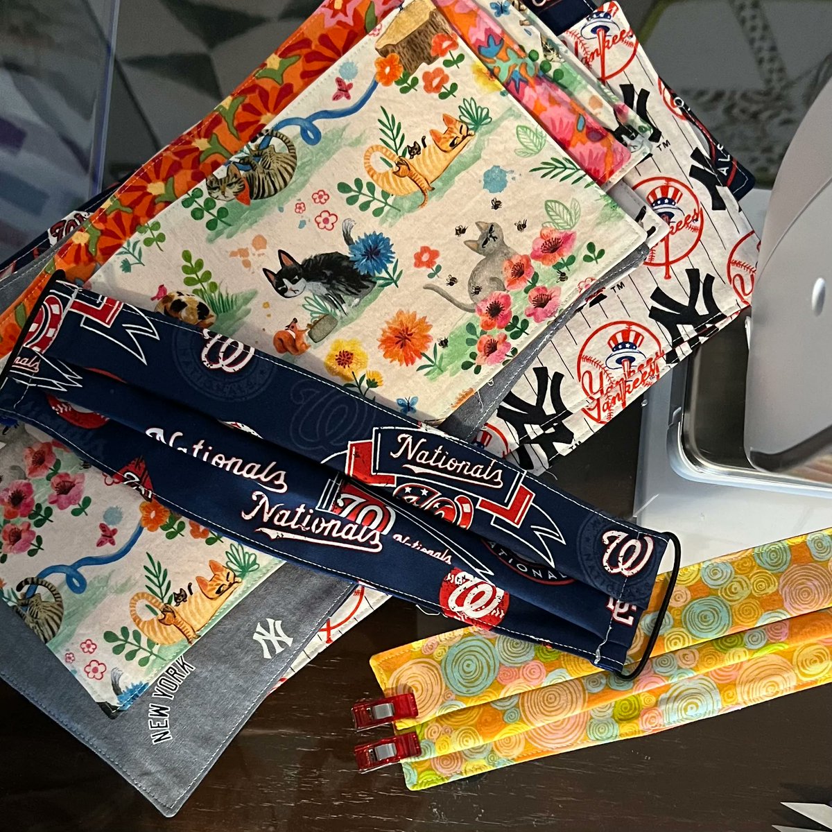 loveofthread's tweet photo. Time for a new round of #facemasks that will fit over N95s and surgical masks so we can still be stylish! https://t.co/0SkGFgXNzz