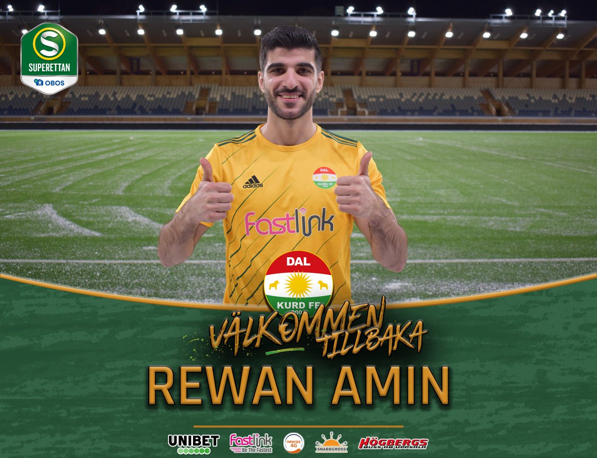 Rewan Amin is back at Dalkurd. The 25 year old midfielder returns to the club, where he played between 2017-2018. Welcome back Rewan!

#DalkurdFF #Superettan