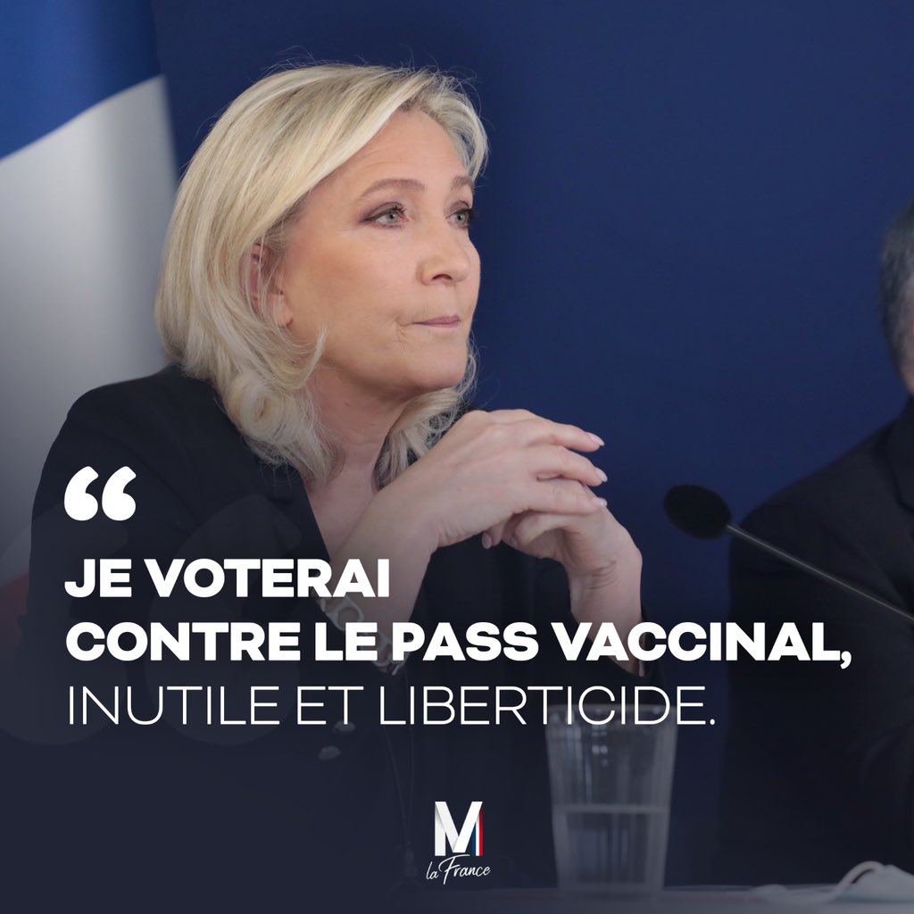 🔴 À l’#AssembléeNationale, avec l’ensemble des députés RN, je voterai CONTRE le #PassVaccinal, aboutissement de tous les mensonges répétés par le gouvernement depuis le début de la crise sanitaire, mesure inutile et liberticide. #DirectAN