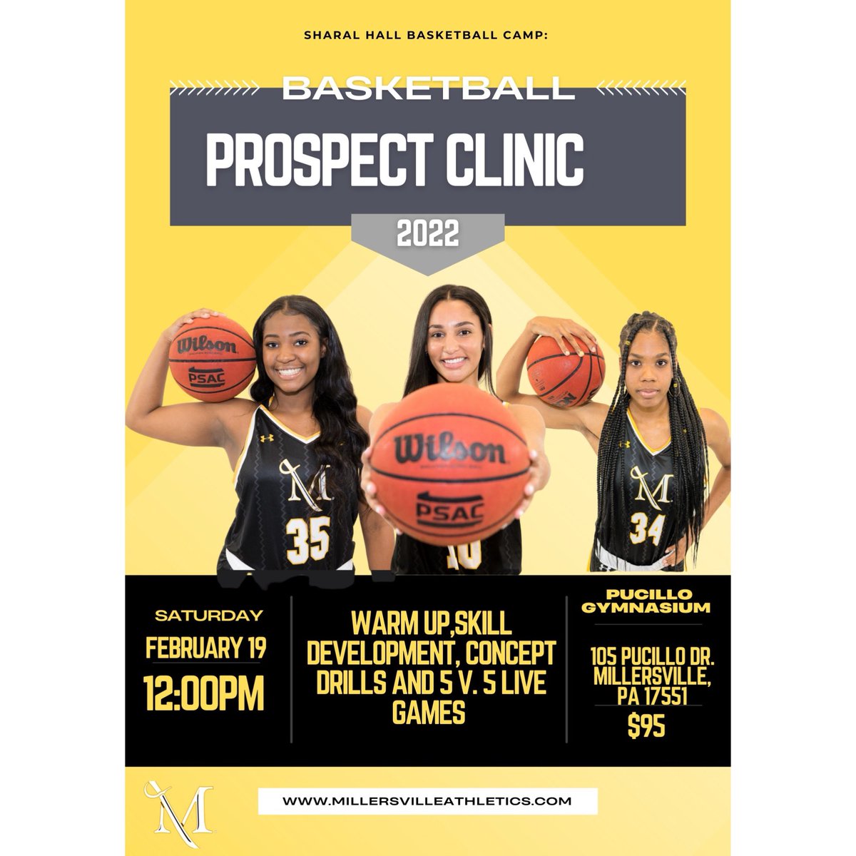 millersvillewbb's tweet photo. Prospect Clinic Alert 🚨 

February 19,2022 at 12pm. Beat us there! #GoVille

https://t.co/BuGP9LwccL https://t.co/JndNeVHzhr