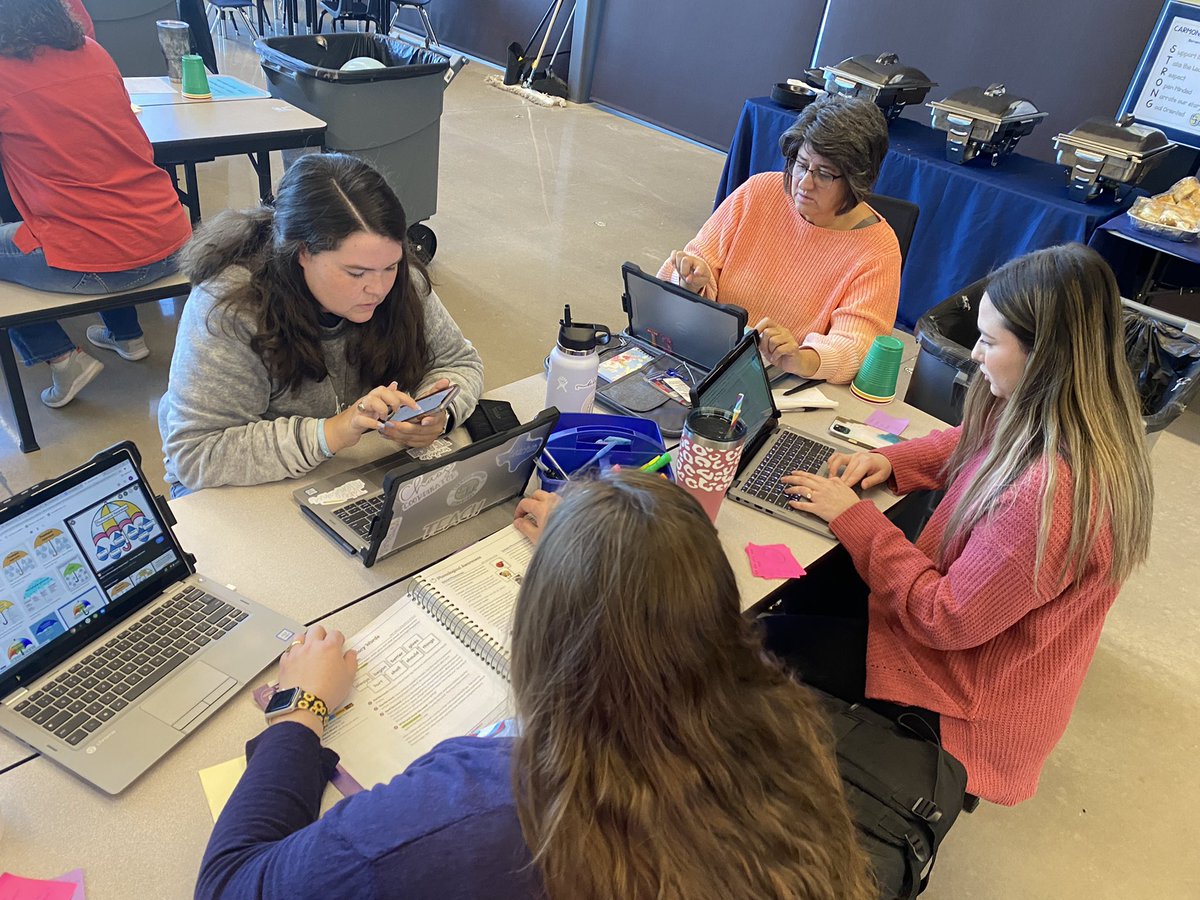 AchVaqueros's tweet photo. Great morning with our friend @BarbColeman1027 from @SolutionTree dissecting our heart skills and focusing on the right work!! https://t.co/9LLbYBbMwI