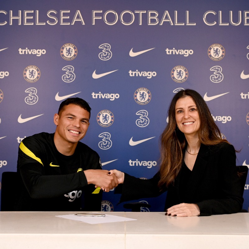 ChelseaFC's tweet photo. He's staying! 🔵🤝 @tsilva3