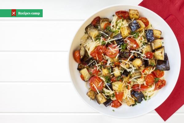 Crecipecom's tweet photo. Salad with roasted eggplant and tomatoes https://t.co/UlnfJZLLM0 https://t.co/nHxLEFrm6U