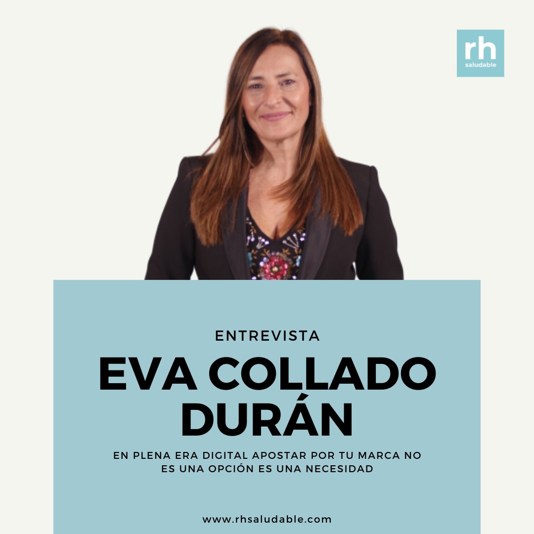 rhsaludable's tweet photo. ¿ Todavía no has leído la entrevista a @evacolladoduran ?
"En plena era digital apostar por tu marca no es una opción es una necesidad"
https://t.co/cE67GothSv
#MasterDEBO #RRHH #transformacióndigital #Marcapersonal https://t.co/w4E2WK33V6