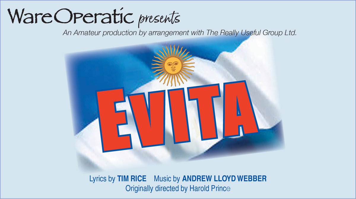 WareOperatic's tweet image. It won’t be long now until we announce the release of our tickets for our next production, Evita. This is to be a first for @WareDrillHall hosting a musical production. Our audience will be immersed in this energetic story of the Argentine historic figure, Eva Peron.