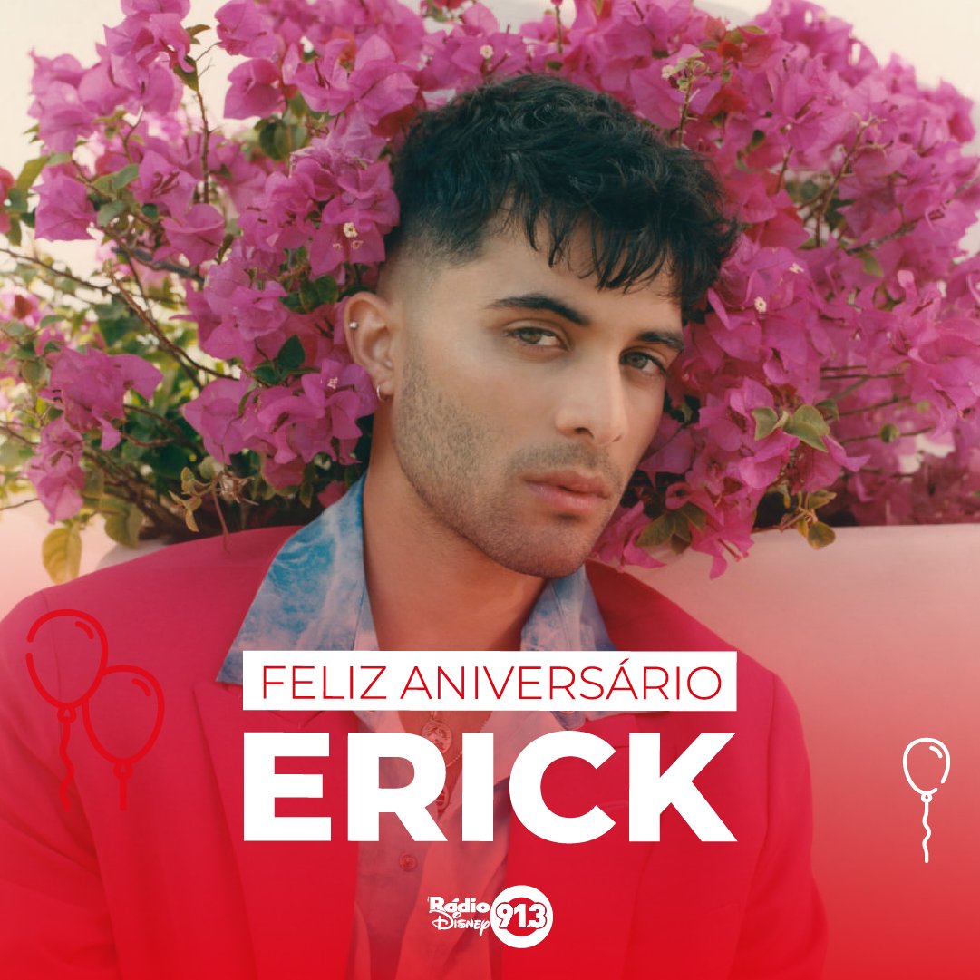 RadioDisneyBRA's tweet photo. Hoje é aniversário do @ErickBrianColon, do @CNCOmusic! Ele está fazendo 21 anos. #Ericks21 #HappyBirthdayErick 👏🎈 https://t.co/S66mmdtglK