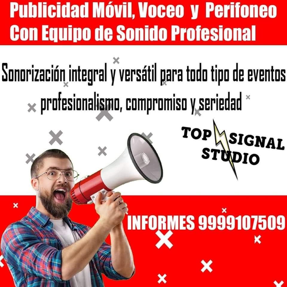 Gaborosado's tweet photo. Somos Profesionales en la Materia, El Perifoneo o Voceo se Realiza con Bocina Profesional (No Marca Patito, ksr u otras) se Realiza en Vehículo. Grabación de Todo Tipo de Spots de Audio en Studio Profesional. El Servicio es para la Ciudad de Mérida. https://t.co/xIdNsUS6df