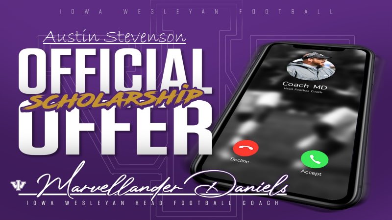 aussiestevenson's tweet photo. Very blessed and excited to announce that I’ve received an offer to play at Iowa Wesleyan University! @Chris_Sailer @KohlsKicking @qbelite @SFHSFootball https://t.co/ZO9h1hvV9X